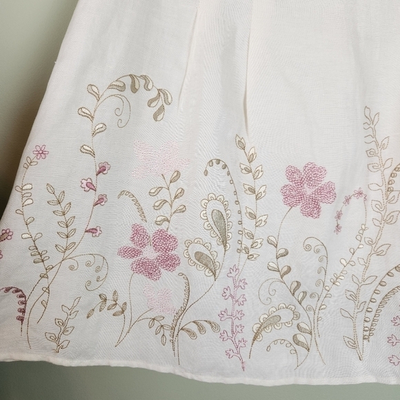 Dress Barn Linen Blend Skirt A-line sz 14 - Picture 5 of 5